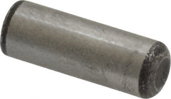 Value Collection - 5/16" Diam x 7/8" Pin Length Grade 8 Alloy Steel Standard Dowel Pin - C 50-58 Hardness, 20,000 Lb Breaking Strength, 1 Beveled & 1 Rounded End - Exact Tooling