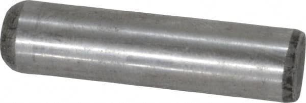 Value Collection - 5/16" Diam x 1-1/4" Pin Length Grade 8 Alloy Steel Standard Dowel Pin - C 50-58 Hardness, 20,000 Lb Breaking Strength, 1 Beveled & 1 Rounded End - Exact Tooling