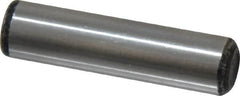 Value Collection - 3/8" Diam x 1-1/2" Pin Length Grade 8 Alloy Steel Standard Dowel Pin - C 50-58 Hardness, 28,700 Lb Breaking Strength, 1 Beveled & 1 Rounded End - Exact Tooling