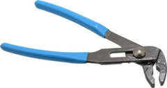 Channellock - 6-1/2" OAL, 1-1/16" Max Capacity, 1-1/16" Jaw Length, 5 Position Tongue & Groove Pliers - V-Jaws, Griplock Head, Plastic Dipped Handles - Exact Tooling