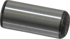 Value Collection - 7/16" Diam x 1" Pin Length Grade 8 Alloy Steel Standard Dowel Pin - C 50-58 Hardness, 39,100 Lb Breaking Strength, 1 Beveled & 1 Rounded End - Exact Tooling