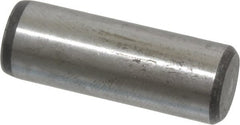 Value Collection - 7/16" Diam x 1-1/4" Pin Length Grade 8 Alloy Steel Standard Dowel Pin - C 50-58 Hardness, 39,100 Lb Breaking Strength, 1 Beveled & 1 Rounded End - Exact Tooling