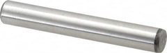 Value Collection - 7/16" Diam x 3" Pin Length Grade 8 Alloy Steel Standard Dowel Pin - C 50-58 Hardness, 39,100 Lb Breaking Strength, 1 Beveled & 1 Rounded End - Exact Tooling