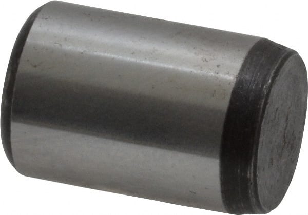 Value Collection - 1/2" Diam x 3/4" Pin Length Grade 8 Alloy Steel Standard Dowel Pin - C 50-58 Hardness, 51,000 Lb Breaking Strength, 1 Beveled & 1 Rounded End - Exact Tooling