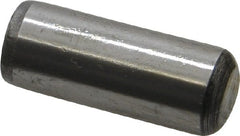 Value Collection - 1/2" Diam x 1-1/4" Pin Length Grade 8 Alloy Steel Standard Dowel Pin - C 50-58 Hardness, 51,000 Lb Breaking Strength, 1 Beveled & 1 Rounded End - Exact Tooling