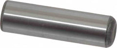 Value Collection - 1/2" Diam x 1-3/4" Pin Length Grade 8 Alloy Steel Standard Dowel Pin - C 50-58 Hardness, 51,000 Lb Breaking Strength, 1 Beveled & 1 Rounded End - Exact Tooling