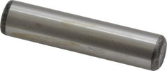 Value Collection - 1/2" Diam x 2-1/4" Pin Length Grade 8 Alloy Steel Standard Dowel Pin - C 50-58 Hardness, 51,000 Lb Breaking Strength, 1 Beveled & 1 Rounded End - Exact Tooling