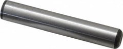 Value Collection - 1/2" Diam x 3" Pin Length Grade 8 Alloy Steel Standard Dowel Pin - C 50-58 Hardness, 51,000 Lb Breaking Strength, 1 Beveled & 1 Rounded End - Exact Tooling