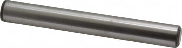 Value Collection - 1/2" Diam x 4" Pin Length Grade 8 Alloy Steel Standard Dowel Pin - C 50-58 Hardness, 51,000 Lb Breaking Strength, 1 Beveled & 1 Rounded End - Exact Tooling