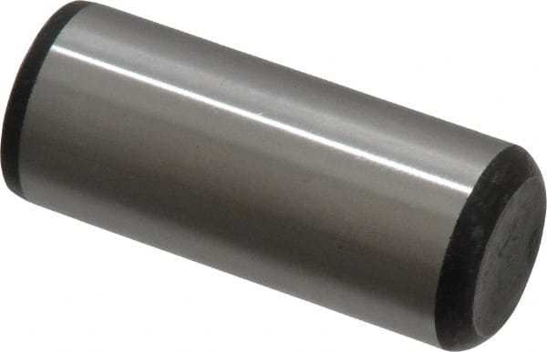 Value Collection - 5/8" Diam x 1-1/2" Pin Length Grade 8 Alloy Steel Standard Dowel Pin - C 50-58 Hardness, 79,800 Lb Breaking Strength, 1 Beveled & 1 Rounded End - Exact Tooling