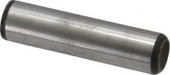 Value Collection - 5/8" Diam x 2-1/2" Pin Length Grade 8 Alloy Steel Standard Dowel Pin - C 50-58 Hardness, 79,800 Lb Breaking Strength, 1 Beveled & 1 Rounded End - Exact Tooling