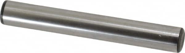 Value Collection - 5/8" Diam x 4-1/2" Pin Length Grade 8 Alloy Steel Standard Dowel Pin - C 50-58 Hardness, 79,800 Lb Breaking Strength, 1 Beveled & 1 Rounded End - Exact Tooling