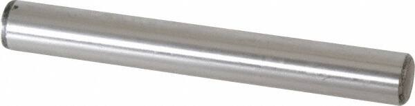 Value Collection - 5/8" Diam x 5" Pin Length Grade 8 Alloy Steel Standard Dowel Pin - C 50-58 Hardness, 79,800 Lb Breaking Strength, 1 Beveled & 1 Rounded End - Exact Tooling