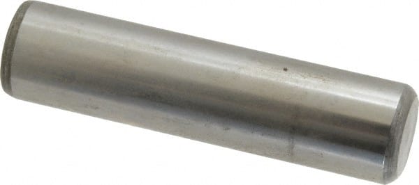 Value Collection - 3/4" Diam x 3" Pin Length Grade 8 Alloy Steel Standard Dowel Pin - C 50-58 Hardness, 114,000 Lb Breaking Strength, 1 Beveled & 1 Rounded End - Exact Tooling
