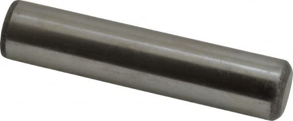 Value Collection - 3/4" Diam x 3-1/2" Pin Length Grade 8 Alloy Steel Standard Dowel Pin - C 50-58 Hardness, 114,000 Lb Breaking Strength, 1 Beveled & 1 Rounded End - Exact Tooling