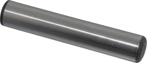 Value Collection - 3/4" Diam x 4" Pin Length Grade 8 Alloy Steel Standard Dowel Pin - C 50-58 Hardness, 114,000 Lb Breaking Strength, 1 Beveled & 1 Rounded End - Exact Tooling