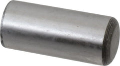 Value Collection - 7/8" Diam x 2" Pin Length Grade 8 Alloy Steel Standard Dowel Pin - C 50-58 Hardness, 156,000 Lb Breaking Strength, 1 Beveled & 1 Rounded End - Exact Tooling