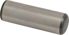 Value Collection - 1" Diam x 3" Pin Length Grade 8 Alloy Steel Standard Dowel Pin - C 50-58 Hardness, 204,000 Lb Breaking Strength, 1 Beveled & 1 Rounded End - Exact Tooling