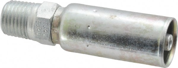 Eaton - 1/4-18 NPT Straight Hydraulic Hose Fitting - 1/4" Hose Diam - Exact Tooling