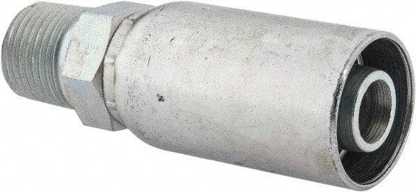 Eaton - 1/2-14 NPT Straight Hydraulic Hose Fitting - 5/8" Hose Diam - Exact Tooling