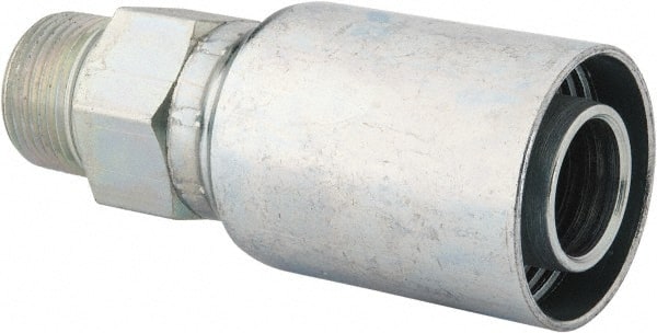 Eaton - 3/4-14 NPT Straight Hydraulic Hose Fitting - 1" Hose Diam - Exact Tooling