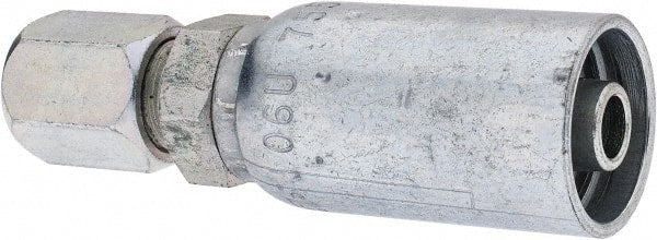 Eaton - 1/2-20 Thread Straight Hydraulic Hose Fitting - 1/4" Hose Diam - Exact Tooling