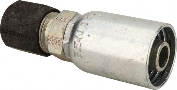 Eaton - 3/4-16 Thread Straight Hydraulic Hose Fitting - 1/2" Hose Diam - Exact Tooling