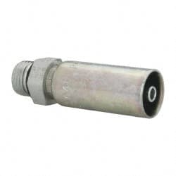 Eaton - 9/16-18 Thread Straight Hydraulic Hose Fitting - 1/4" Hose Diam - Exact Tooling