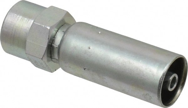 Eaton - 1/4-18 Thread Straight Hydraulic Hose Fitting - 1/4" Hose Diam - Exact Tooling