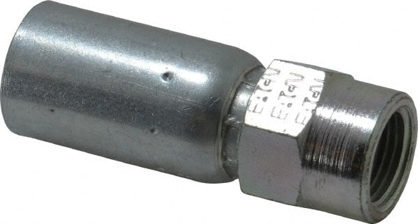 Eaton - 3/8-18 Thread Straight Hydraulic Hose Fitting - 3/8" Hose Diam - Exact Tooling
