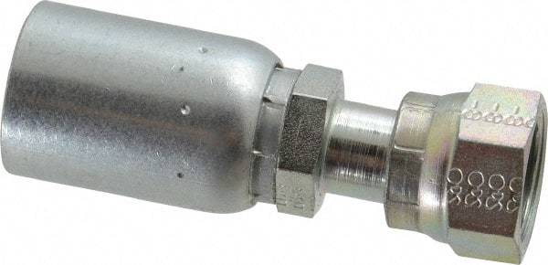 Eaton - 13/16-16 Thread Straight Hydraulic Hose Fitting - 1/2" Hose Diam - Exact Tooling