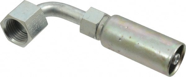 Eaton - 9/16-18 Thread Hydraulic Hose Elbow - 1/4" Hose Diam - Exact Tooling