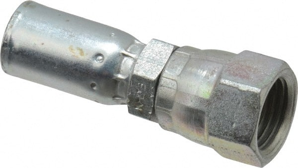 Eaton - 9/16-18 SAE Straight Hydraulic Hose Fitting - 1/4" Hose Diam - Exact Tooling