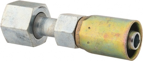 Eaton - 11/16-16 Thread Straight Hydraulic Hose Fitting - 3/8" Hose Diam - Exact Tooling