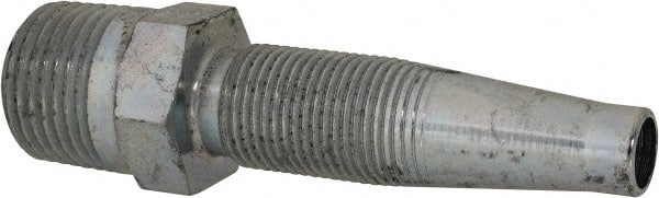 Eaton - 3/8-18 Thread Straight Hydraulic Hose Fitting - 3/8" Hose Diam - Exact Tooling