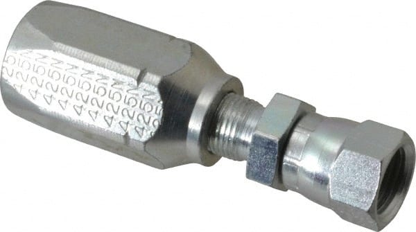 Eaton - 9/16-18 SAE Straight Hydraulic Hose Fitting - 3/8" Hose Diam - Exact Tooling