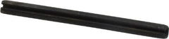 Made in USA - 3/32" Diam x 1-1/8" Long Slotted Spring Pin - Grade 1070-1090 Alloy Steel, Black Oxide Finish - Exact Tooling
