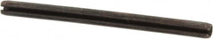 Made in USA - 3/32" Diam x 1-3/8" Long Slotted Spring Pin - Grade 1070-1090 Alloy Steel, Black Oxide Finish - Exact Tooling