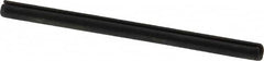 Made in USA - 3/32" Diam x 1-1/2" Long Slotted Spring Pin - Grade 1070-1090 Alloy Steel, Black Oxide Finish - Exact Tooling