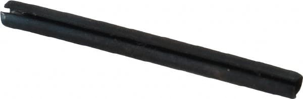 Made in USA - 1/16" Diam x 3/4" Long Slotted Spring Pin - Grade 1070-1090 Alloy Steel, Black Oxide Finish - Exact Tooling