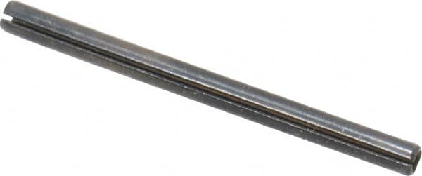 Made in USA - 1/16" Diam x 7/8" Long Slotted Spring Pin - Grade 1070-1090 Alloy Steel, Black Oxide Finish - Exact Tooling