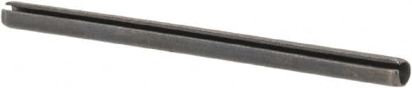 Made in USA - 1/16" Diam x 1" Long Slotted Spring Pin - Grade 1070-1090 Alloy Steel, Black Oxide Finish - Exact Tooling