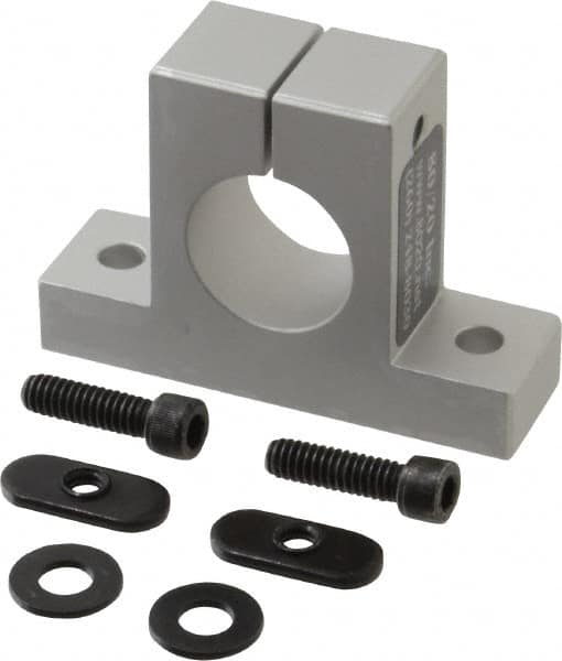 80/20 Inc. - 3 Inch Wide x 2-1/8 Inch High x 7/8 Inch Deep Single Horizontal Base - 1.004 Inch Hole x 0.257 Inch Bolt Hole Diameter - Exact Tooling