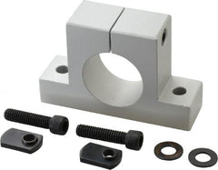 80/20 Inc. - 3-7/8 Inch Wide x 2-1/2 Inch High x 1-1/8 Inch Deep Single Horizontal Base - 1.505 Inch Hole x 0.328 Inch Bolt Hole Diameter - Exact Tooling