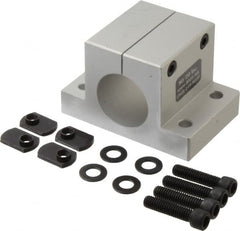 80/20 Inc. - 1-1/2 Inch Wide x 2-1/2 Inch High x 3-7/8 Inch Deep Double Horizontal Base - 1.505 Inch Hole x 0.328 Inch Bolt Hole Diameter - Exact Tooling