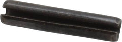 Made in USA - 1/8" Diam x 5/8" Long Slotted Spring Pin - Grade 1070-1090 Alloy Steel, Black Oxide Finish - Exact Tooling