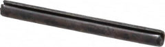 Made in USA - 1/8" Diam x 1-1/4" Long Slotted Spring Pin - Grade 1070-1090 Alloy Steel, Black Oxide Finish - Exact Tooling