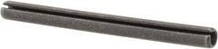 Made in USA - 1/8" Diam x 1-1/2" Long Slotted Spring Pin - Grade 1070-1090 Alloy Steel, Black Oxide Finish - Exact Tooling