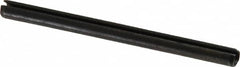 Made in USA - 1/8" Diam x 1-3/4" Long Slotted Spring Pin - Grade 1070-1090 Alloy Steel, Black Oxide Finish - Exact Tooling