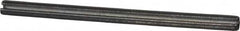 Made in USA - 1/8" Diam x 2" Long Slotted Spring Pin - Grade 1070-1090 Alloy Steel, Black Oxide Finish - Exact Tooling